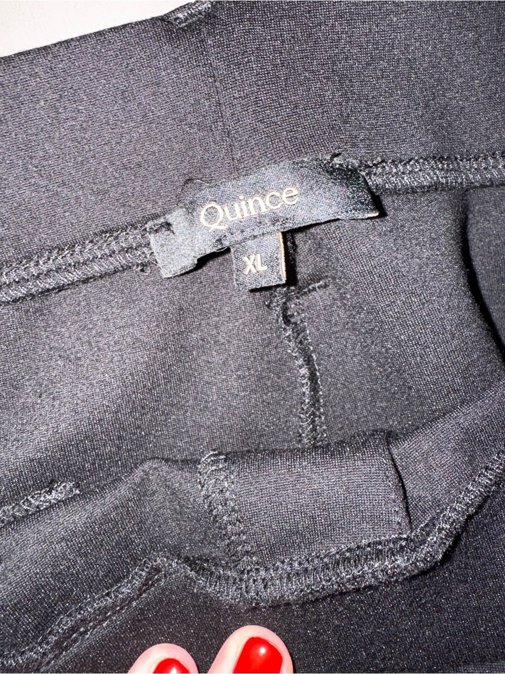 Quince Black Straight-Leg Women’s Pants - Picture 12 of 12